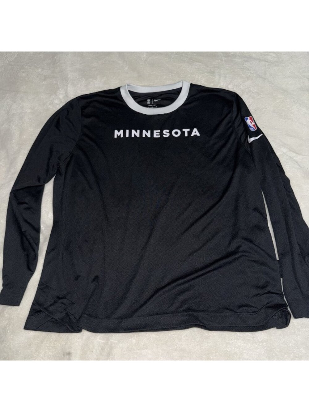 Nike Dri-FIT Minnesota Timberwolves NBA Long Sleeve Shooting Shirt Men’s XLarge